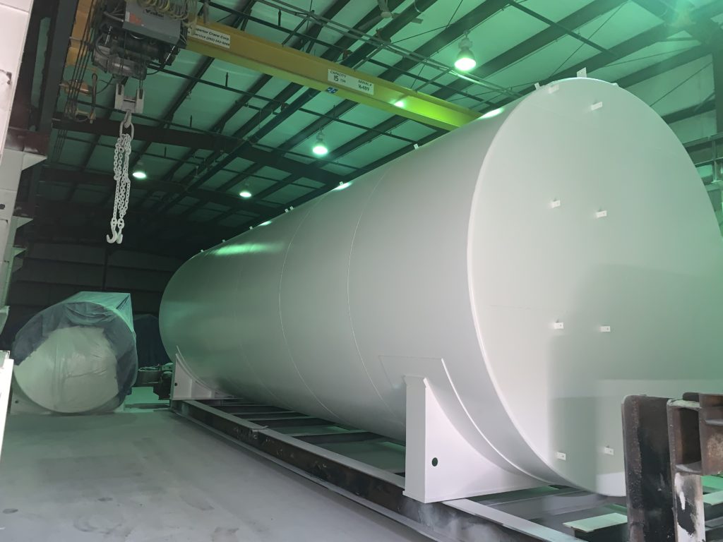 45,000 Gallon Flameshield Storage Tank ready to ship from Lannon Tank.