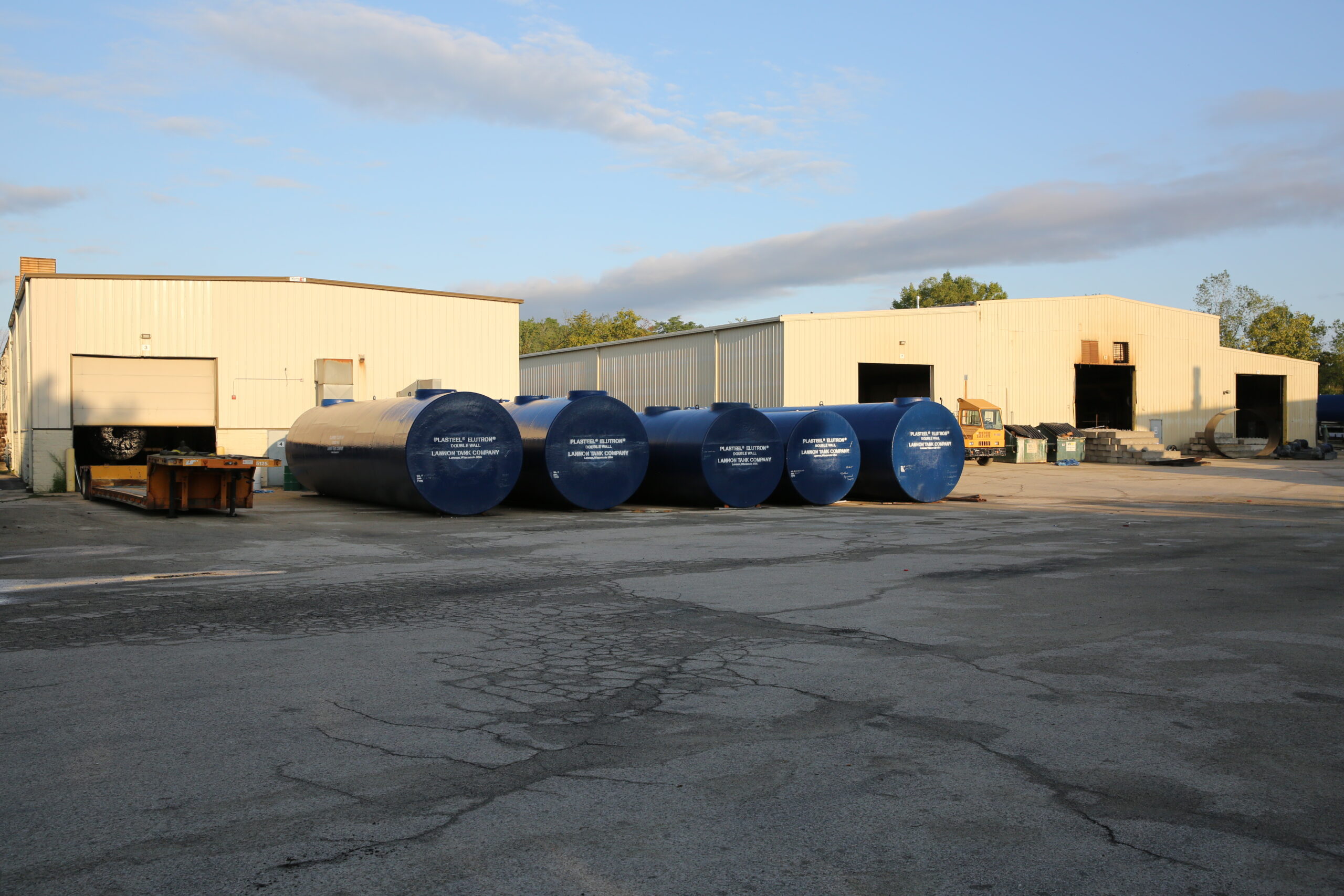Our large lot is designed to accommodate multiple tanks at once, ensuring that we can meet our customers' needs in a timely and efficient manner.